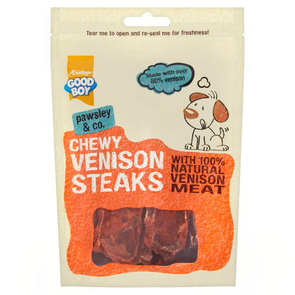 Good Boy Chewy Venison Steaks Dog Treat