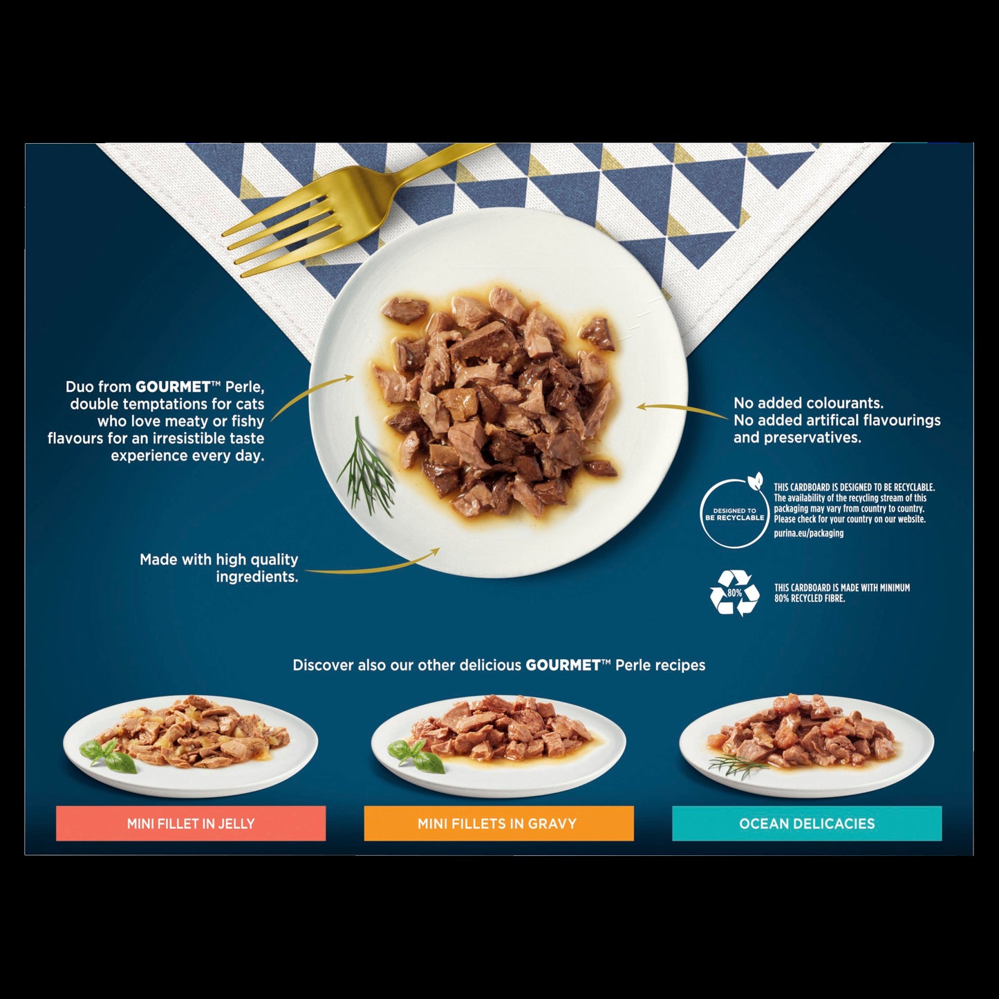 Gourmet Perle Cat Food Pouches Seaside Duo