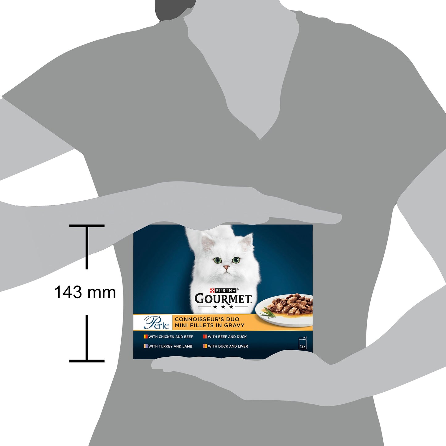 Gourmet Perle Connoisseurs Duo Cat Food Meat