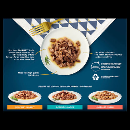 Gourmet Perle Connoisseurs Duo Cat Food Meat