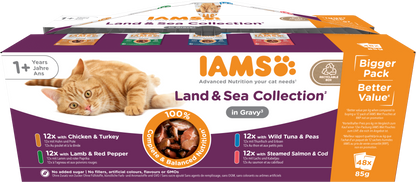 Iams Delights Adult Land & Sea Collection in Gravy Multipack