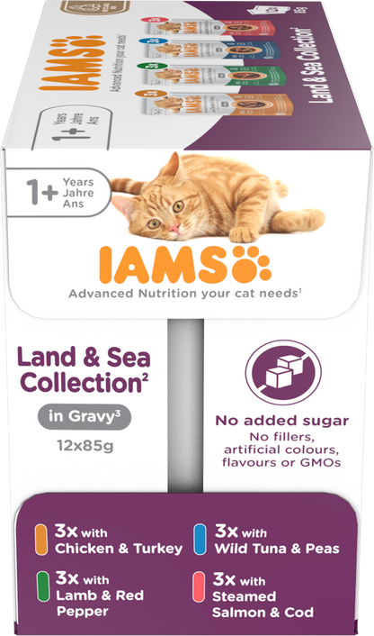 Iams Delights Adult Land & Sea Collection in Gravy Multipack