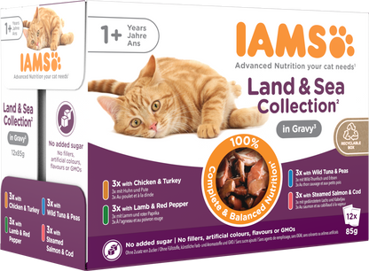 Iams Delights Adult Land & Sea Collection in Gravy Multipack