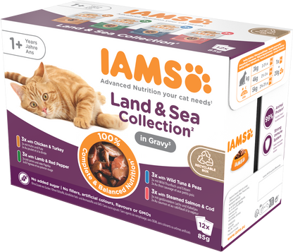 Iams Delights Adult Land & Sea Collection in Gravy Multipack