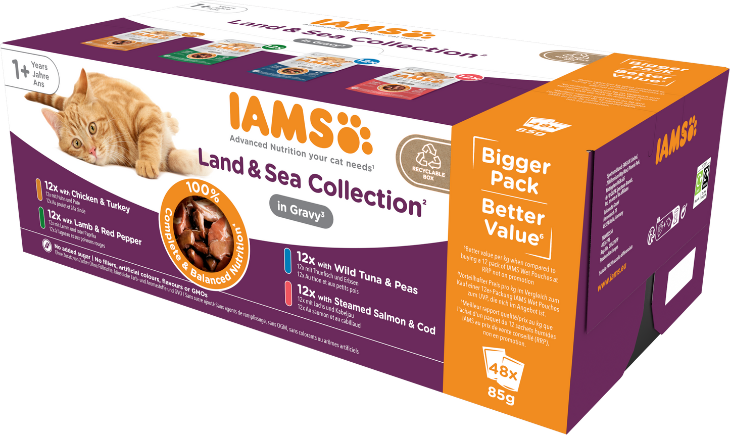Iams Delights Adult Land & Sea Collection in Gravy Multipack