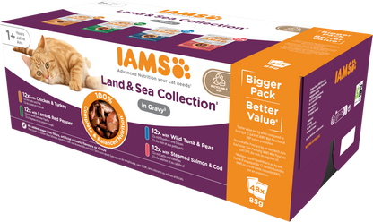 Iams Delights Adult Land & Sea Collection in Gravy Multipack