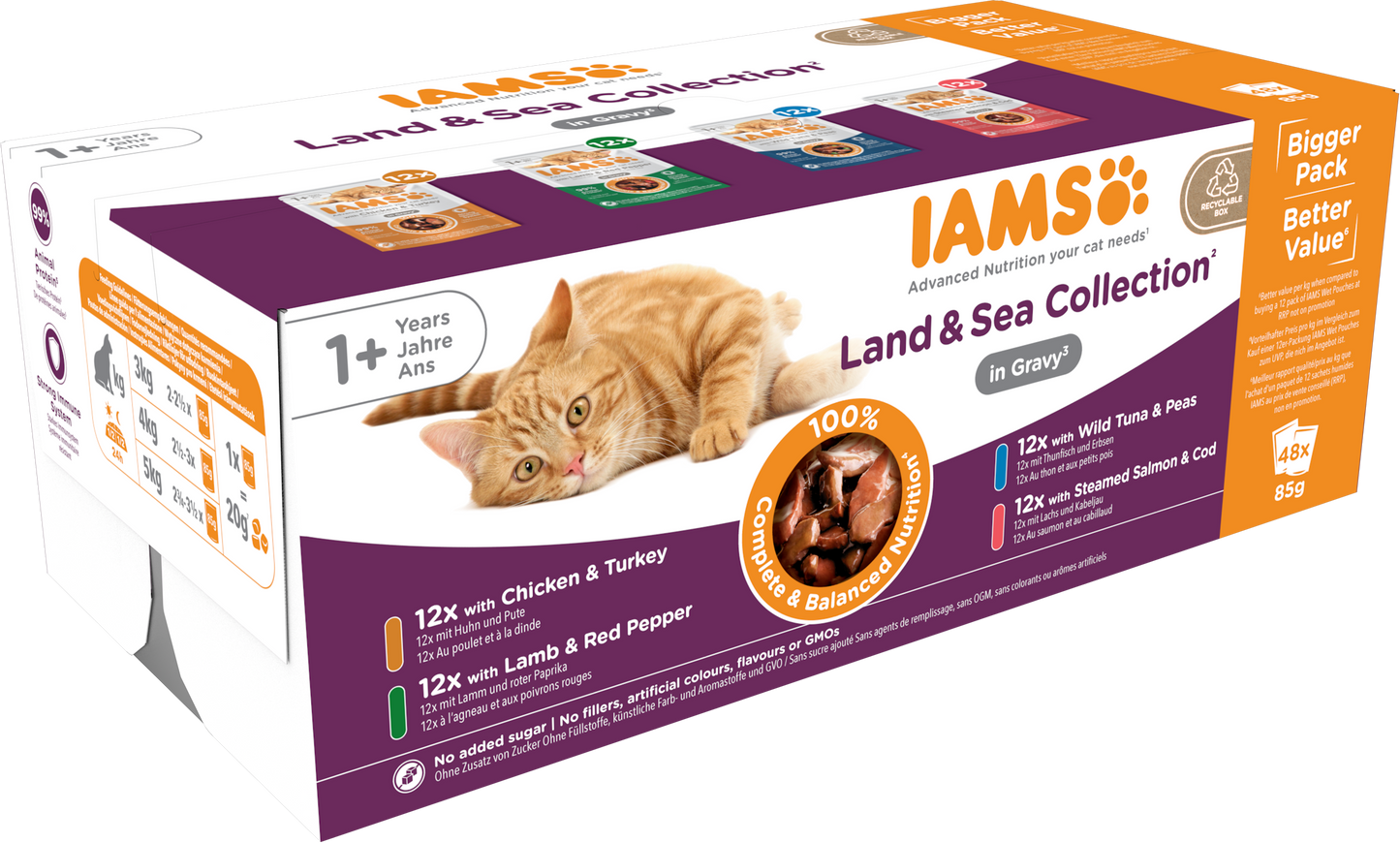 Iams Delights Adult Land & Sea Collection in Gravy Multipack