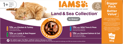Iams Delights Adult Land & Sea Collection in Gravy Multipack