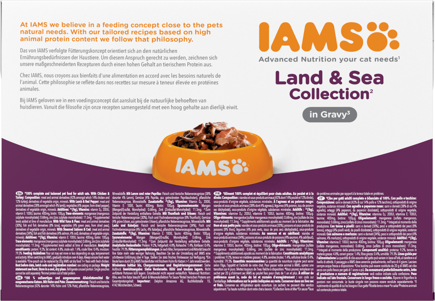 Iams Delights Adult Land & Sea Collection in Gravy Multipack