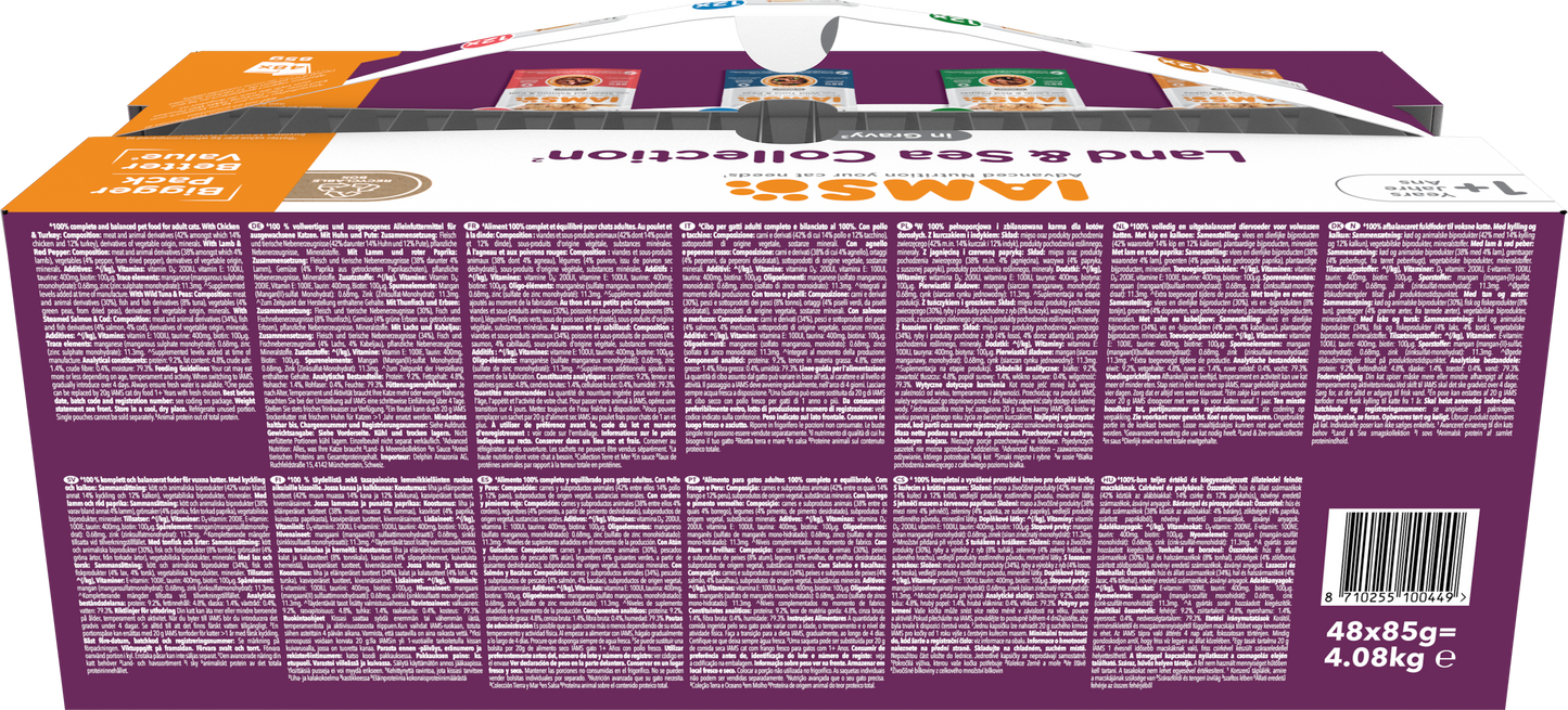 Iams Delights Adult Land & Sea Collection in Gravy Multipack