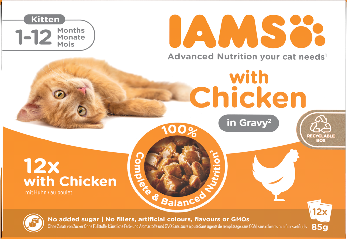 Iams Delights Kitten Chicken in Gravy Multipack