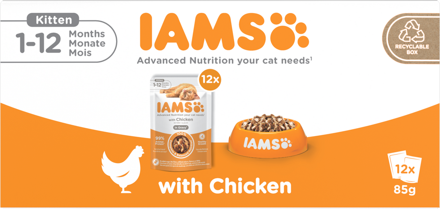 Iams Delights Kitten Chicken in Gravy Multipack