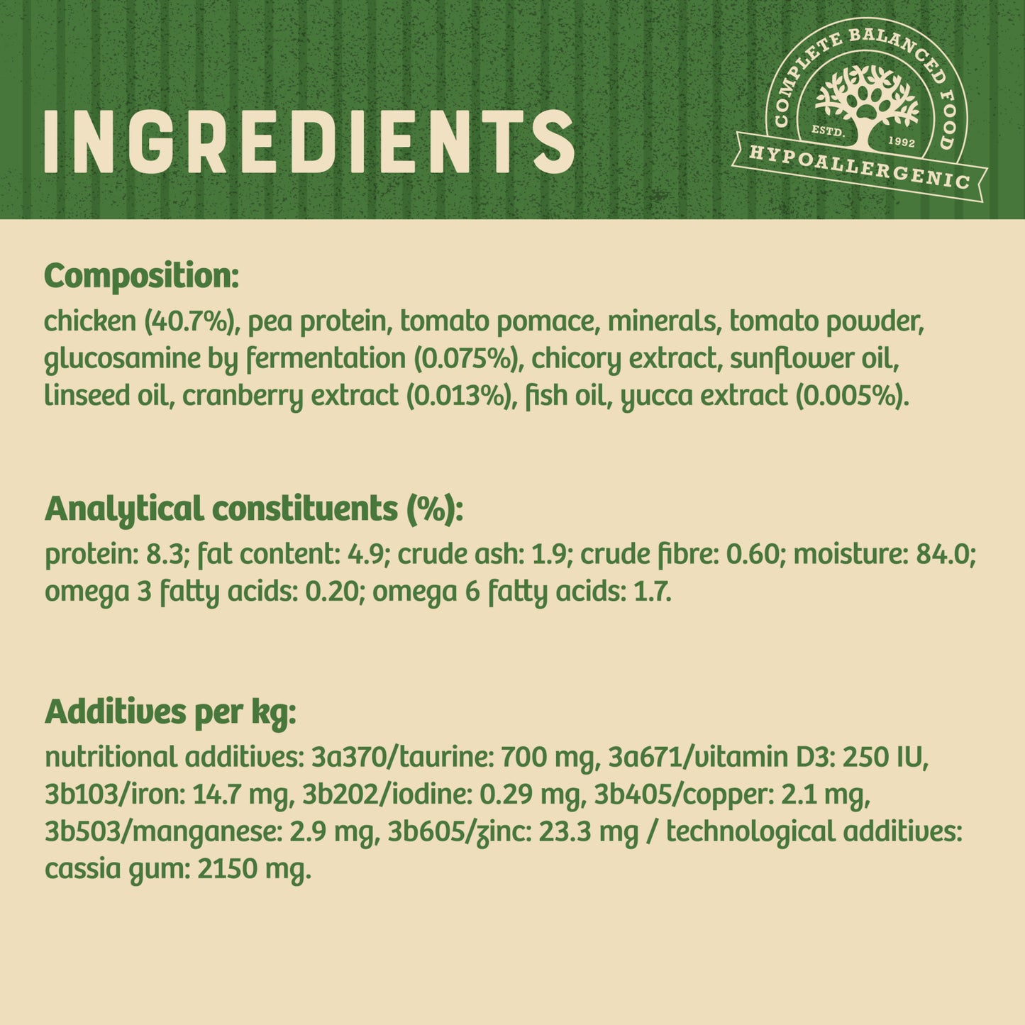 James Wellbeloved Grain Free Senior Cat Food Pouch Chicken in Jelly