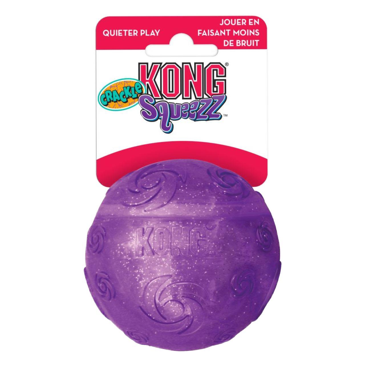 KONG Squeezz Crackle Ball for Dog Toy