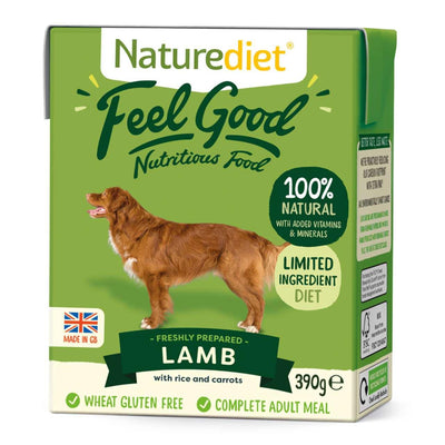 Naturediet Naturediet Feel Good Lamb Adult Wet Dog Food pet food packaging