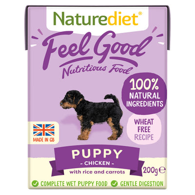 Naturediet Naturediet Feel Good Puppy Wet Dog Food pet food packaging