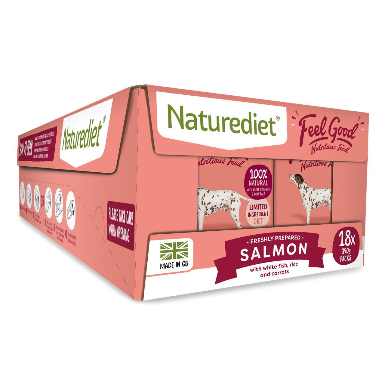 Naturediet Feel Good Salmon Complete Wet Dog Food