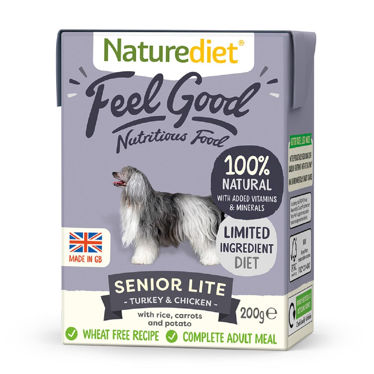 Naturediet Naturediet Feel Good Lite Senior Wet Dog Food pet food packaging