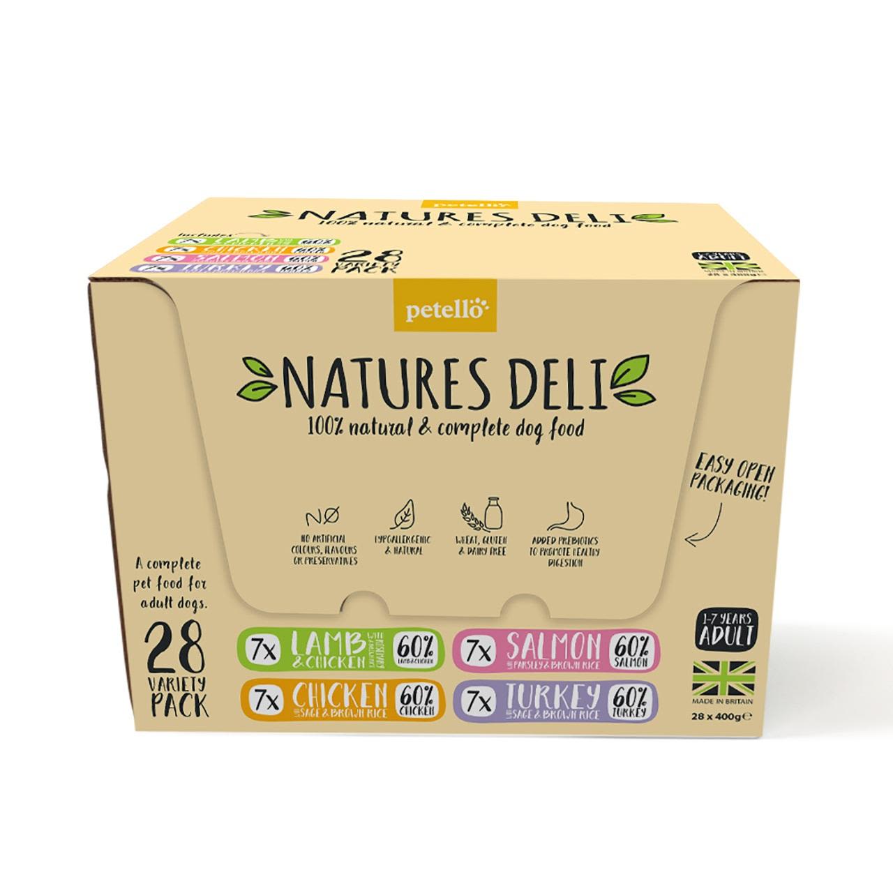 Natures Deli Natures Deli Variety Adult Wet Dog Food pet food packaging
