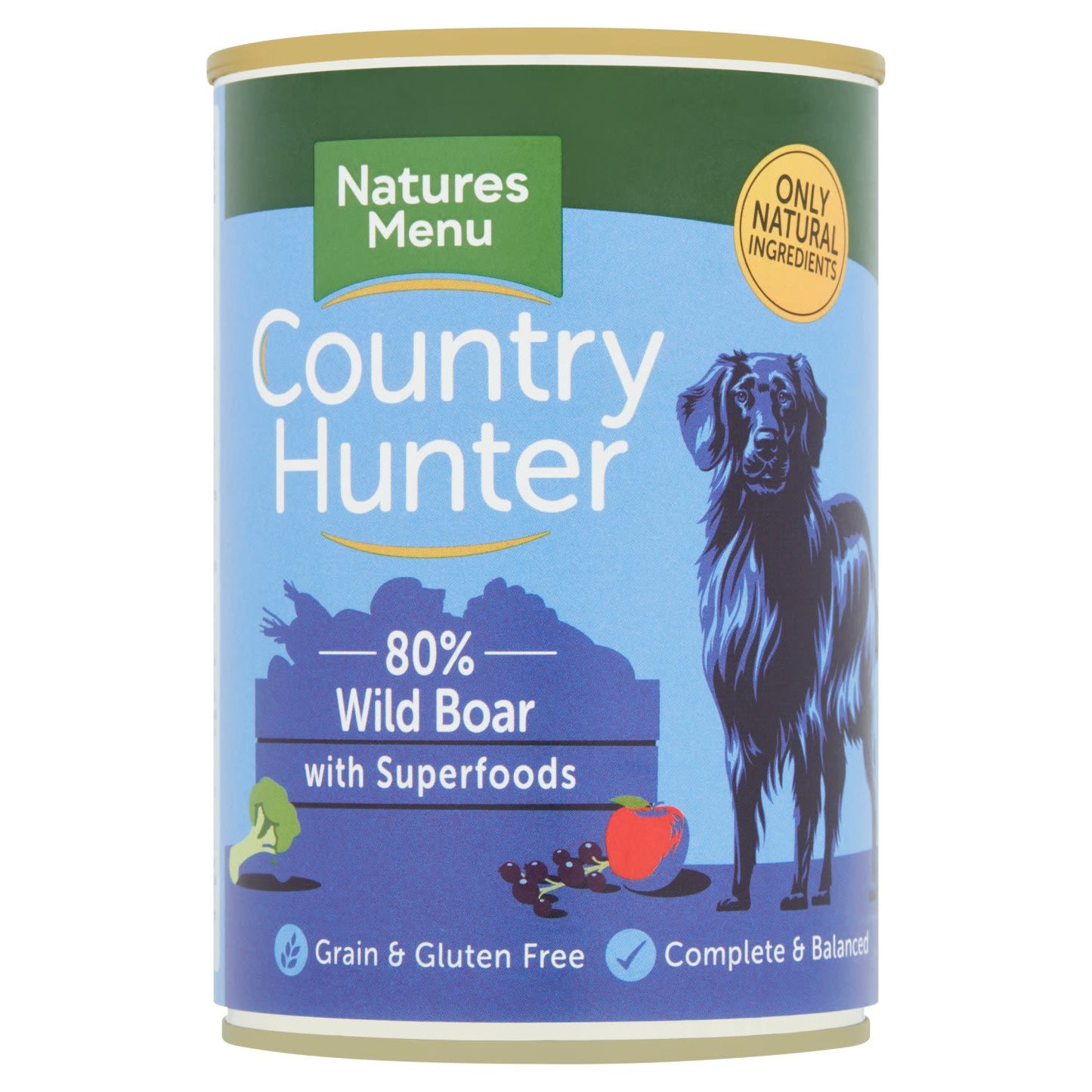 Natures Menu Country Hunter 80% Wild Boar with Superfoods Wet Dog Food