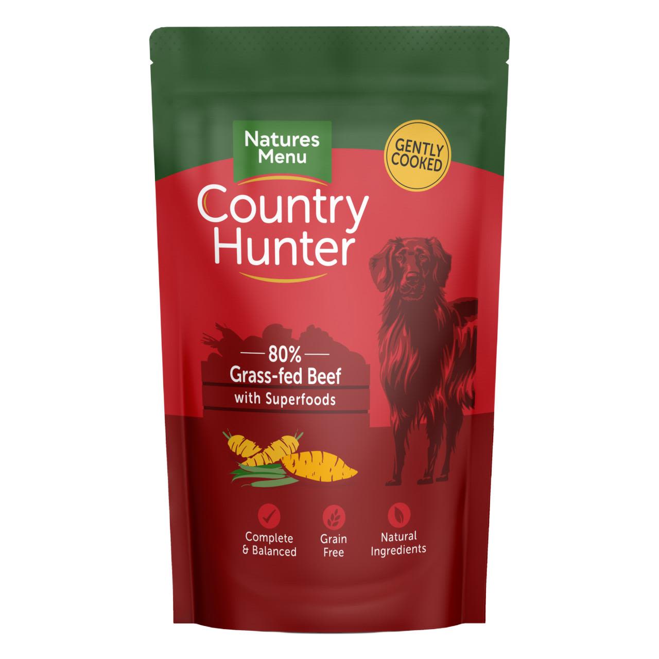 Natures Menu Country Hunter Beef Wet Dog Food Pouches