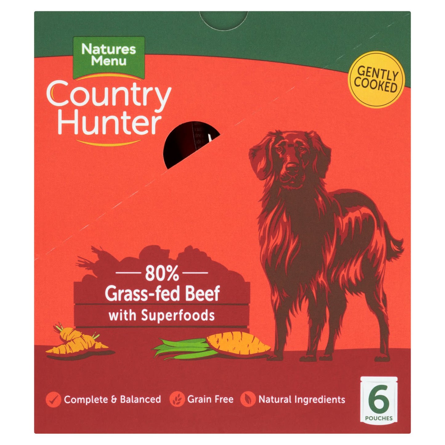 Natures Menu Country Hunter Beef Wet Dog Food Pouches