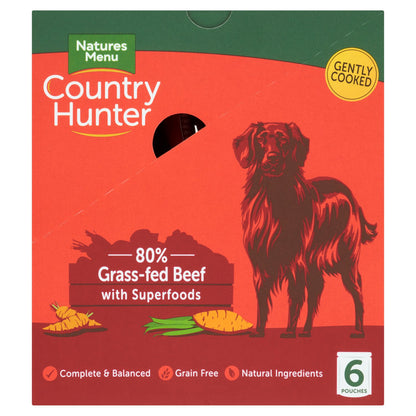 Natures Menu Country Hunter Beef Wet Dog Food Pouches