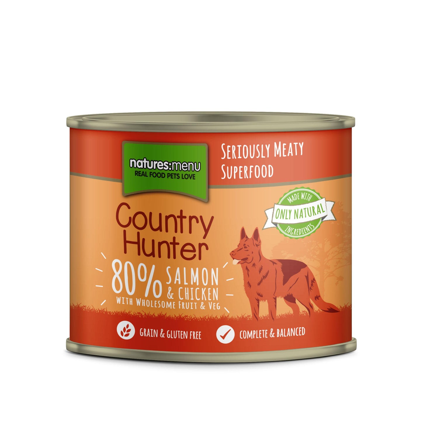 Natures Menu Country Hunter Salmon & Chicken Wet Dog Food Cans