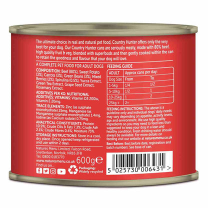 Natures Menu Country Hunter Superfood Beef Cans