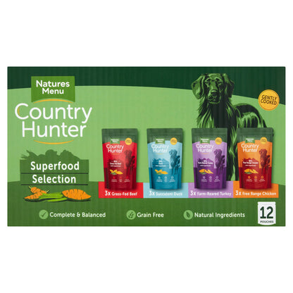 Natures Menu Country Hunter Superfood Selection Wet Dog Food Pouches