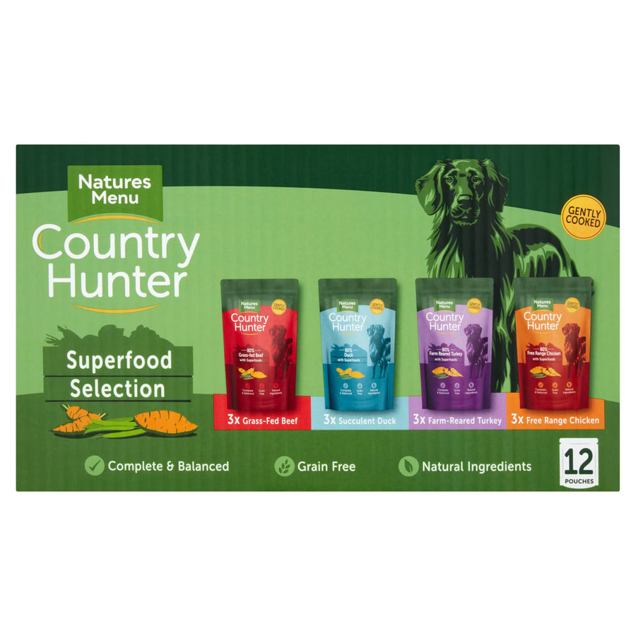 Natures Menu Country Hunter Superfood Selection Wet Dog Food Pouches