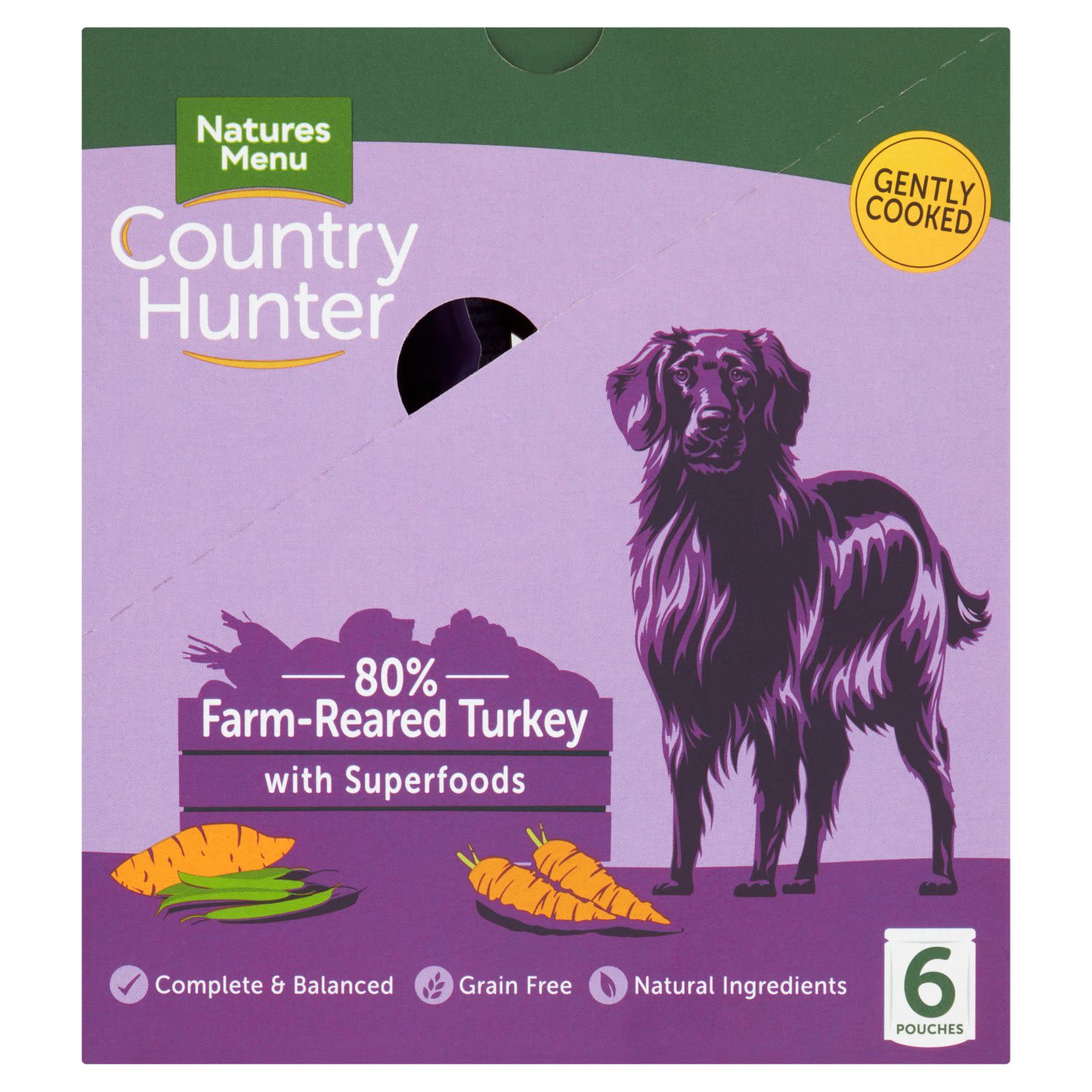 Natures menu Natures Menu Country Hunter Turkey Adult Wet Dog Food pet food packaging