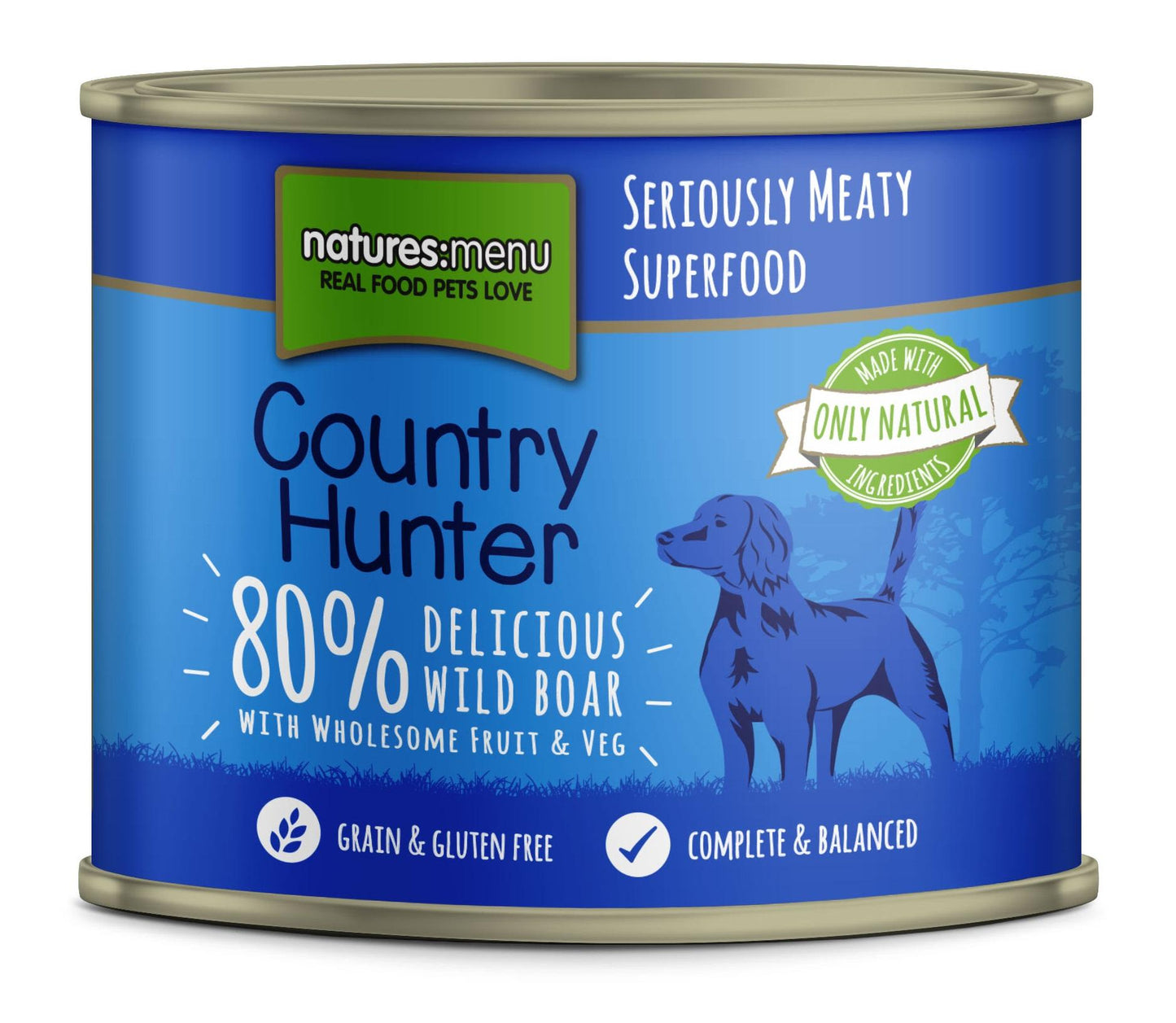Natures Menu Country Hunter Wild Boar Wet Dog Food Cans