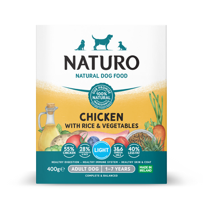 Naturo Light Chicken & Rice with Veg Dog Food