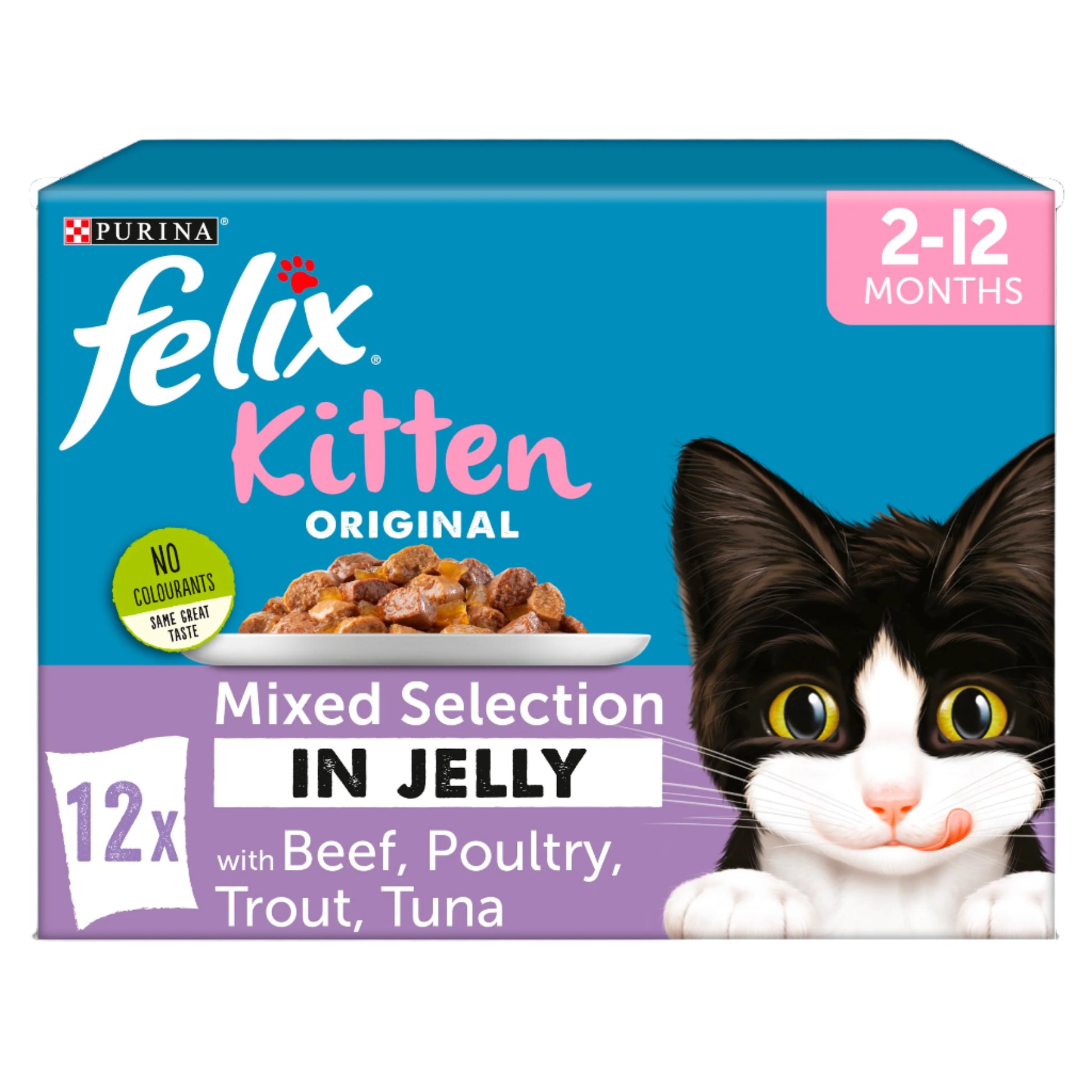 Felix Felix Purina Mixed Kitten Wet Cat Food pet food packaging