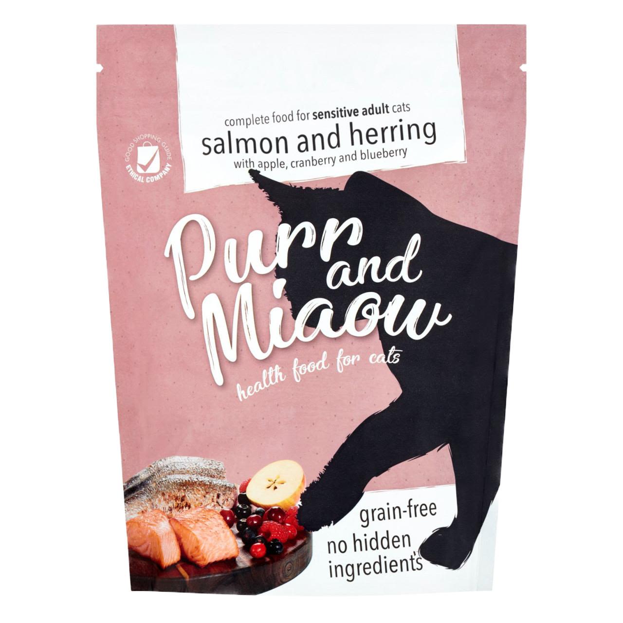 Purr and Miaow Natural Grain-free Salmon and Herring Adult Cat Food