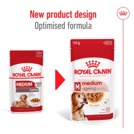 Royal Canin Medium Ageing 10+ Senior in Gravy Wet Dog Food