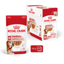 Royal Canin Medium Ageing 10+ Senior in Gravy Wet Dog Food