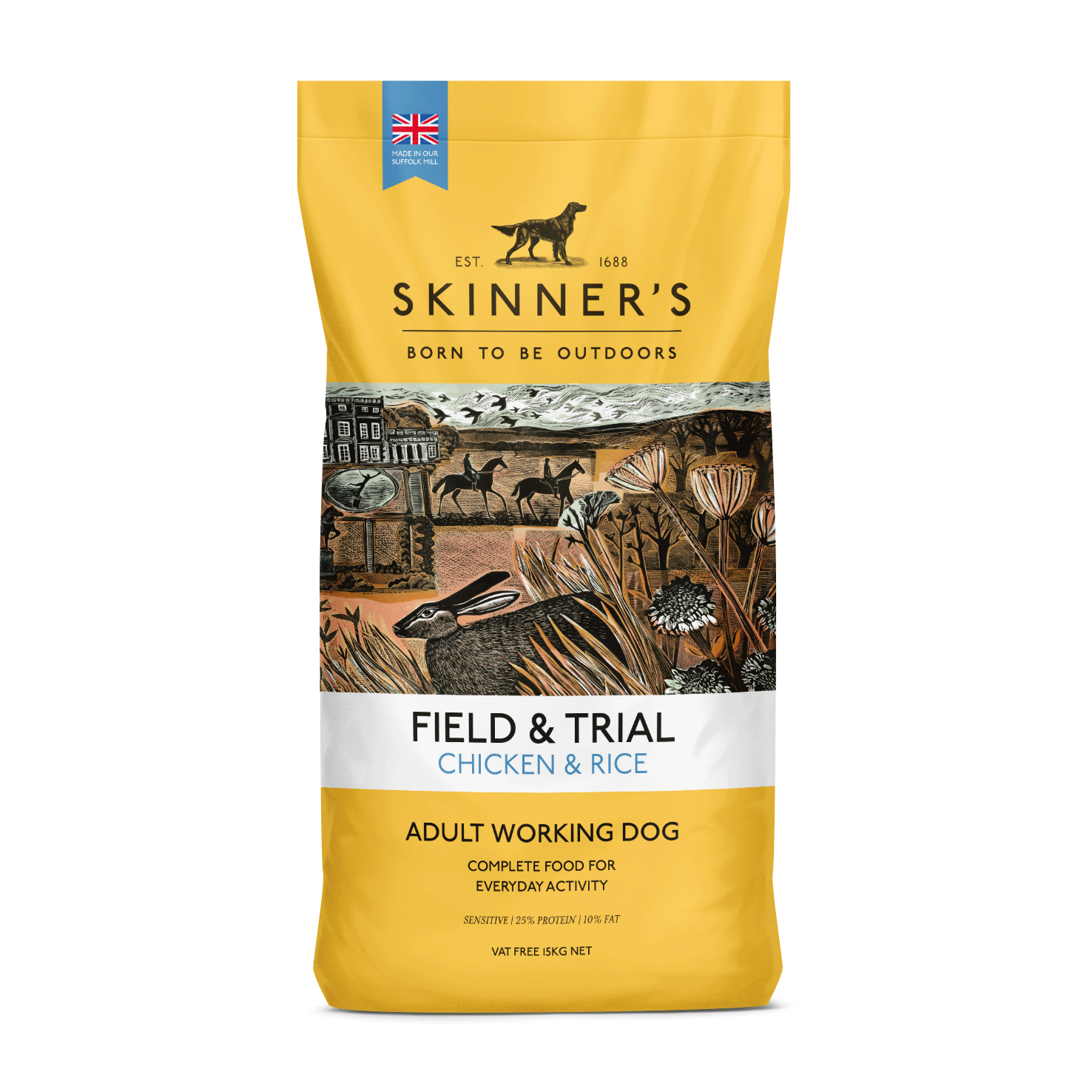 Skinners Skinners Skinner Field Trial Chicken Adult Dry Dog Food pet food packaging