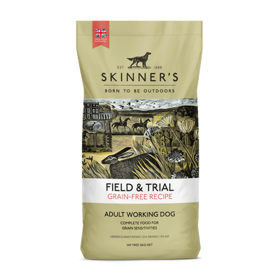 Skinners Skinners Field Trial Grain Free Chicken Adult pet food packaging