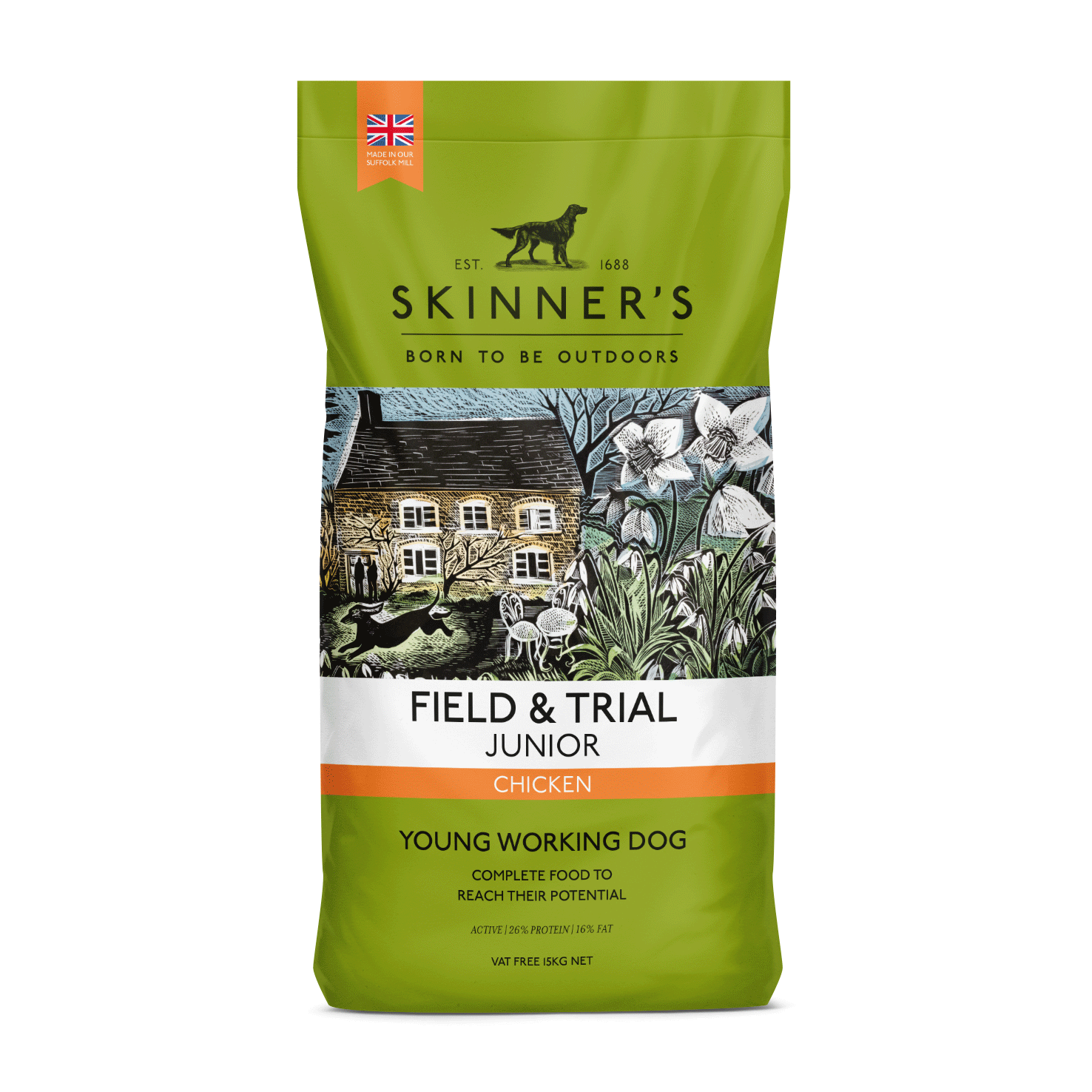 Skinners Skinners Skinner Field Trial Puppy Dry Dog Food pet food packaging