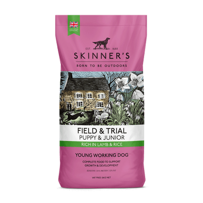 Skinners Skinners Field Trial Lamb Puppy Dry Dog Food pet food packaging