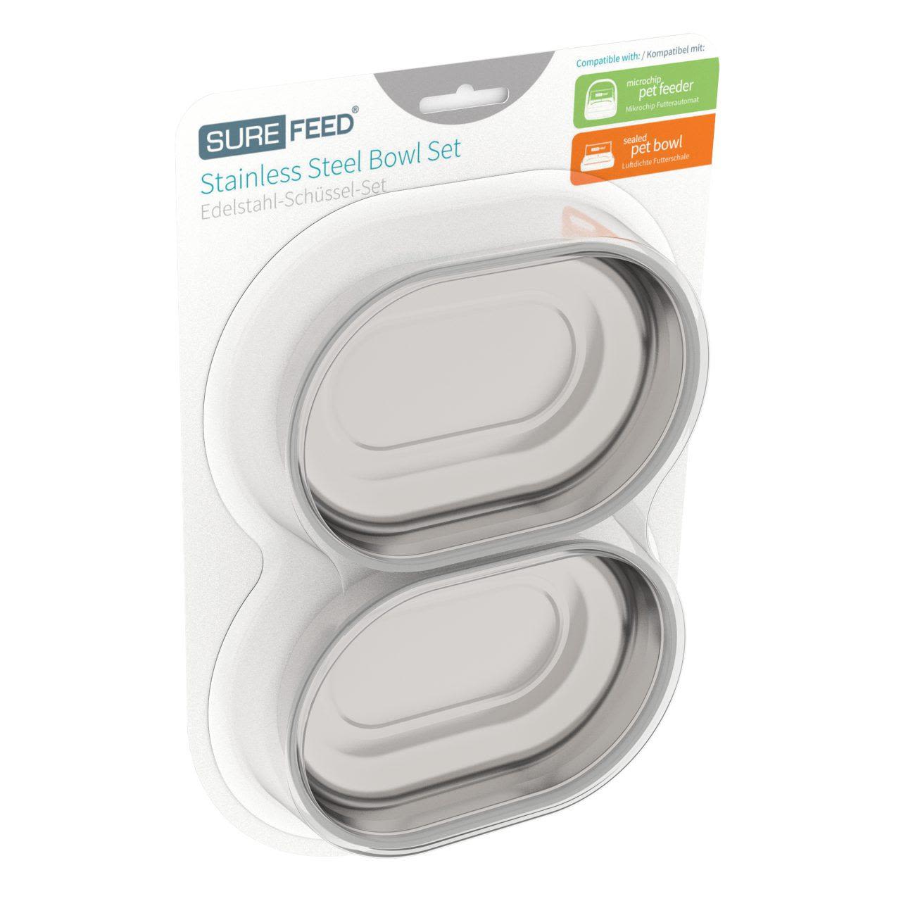 SureFeed Stainless Steel Pet Bowl Set