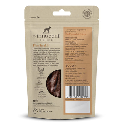The Innocent Hound Dog Treat Joint Support Superfood Sausages