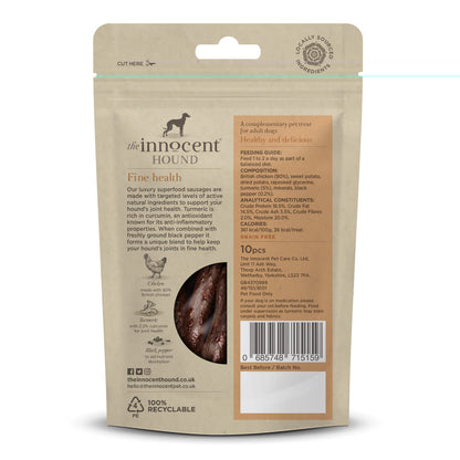 The Innocent Hound Dog Treat Joint Support Superfood Sausages