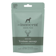 The Innocent Hound Dog Treat Venison Sausages with Chopped Apple