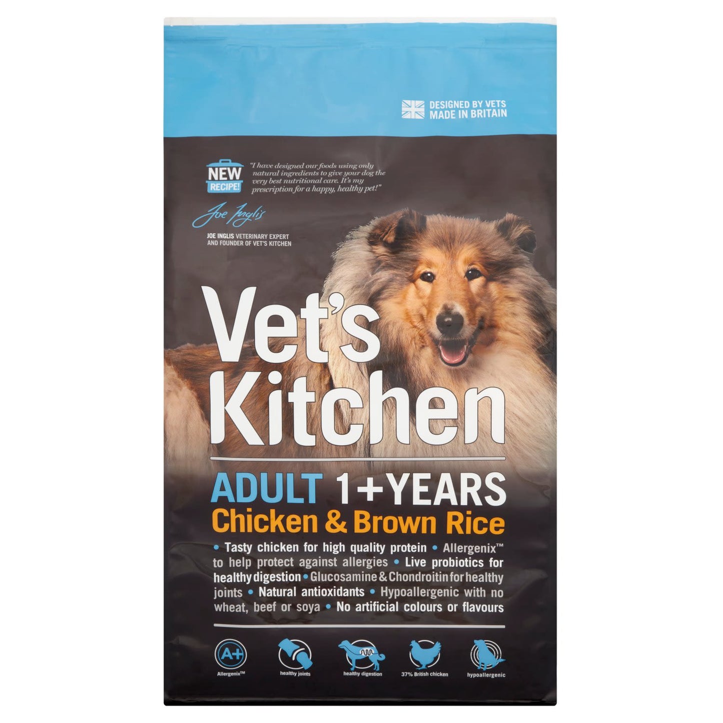 Vets Kitchen Adult Chicken & Brown Rice Dry Dog Food
