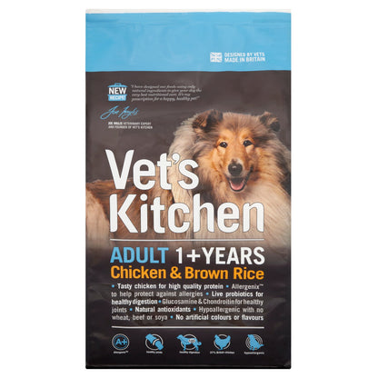 Vets Kitchen Adult Chicken & Brown Rice Dry Dog Food