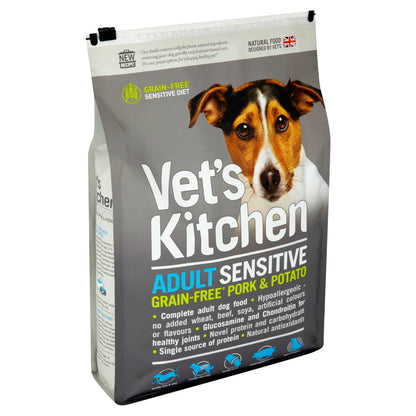 Vets Kitchen Adult Grain-free Sensitive Pork & Potato Dry Dog Food