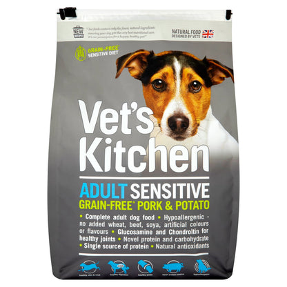 Vets Kitchen Adult Grain-free Sensitive Pork & Potato Dry Dog Food